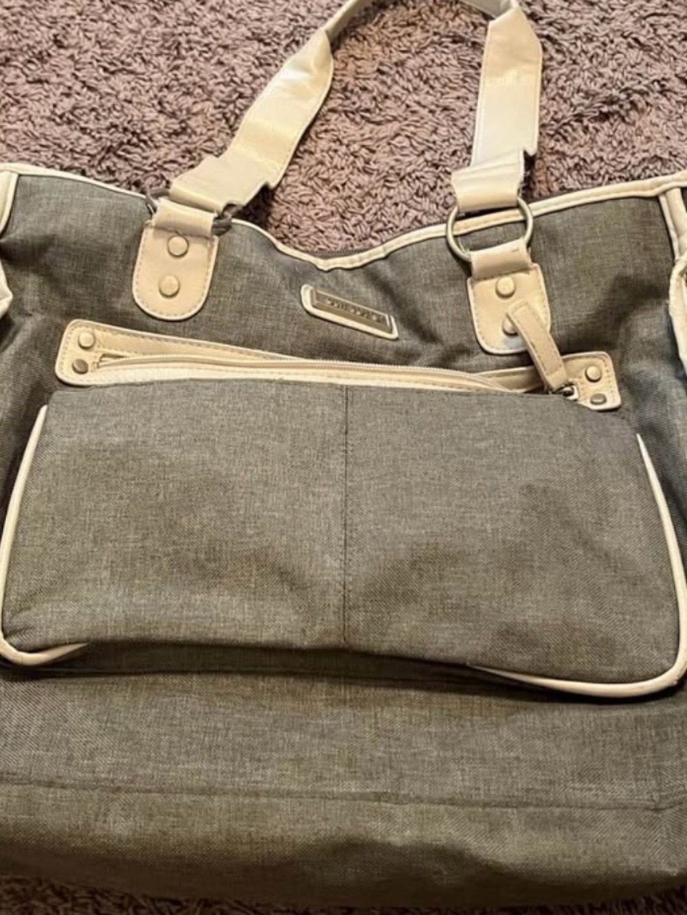 Carters diaper bag with changing pad